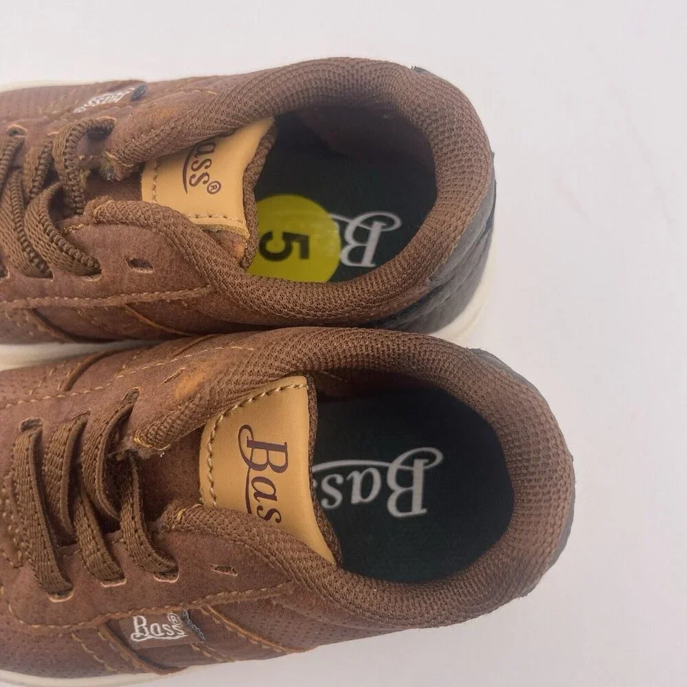 Bass Toddler Boys Shoes Size 5‎ | 753297-C9H Brown Slip On Loafers